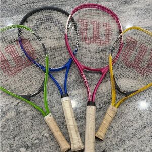 Wilson Multicolor Tennis Racket Set